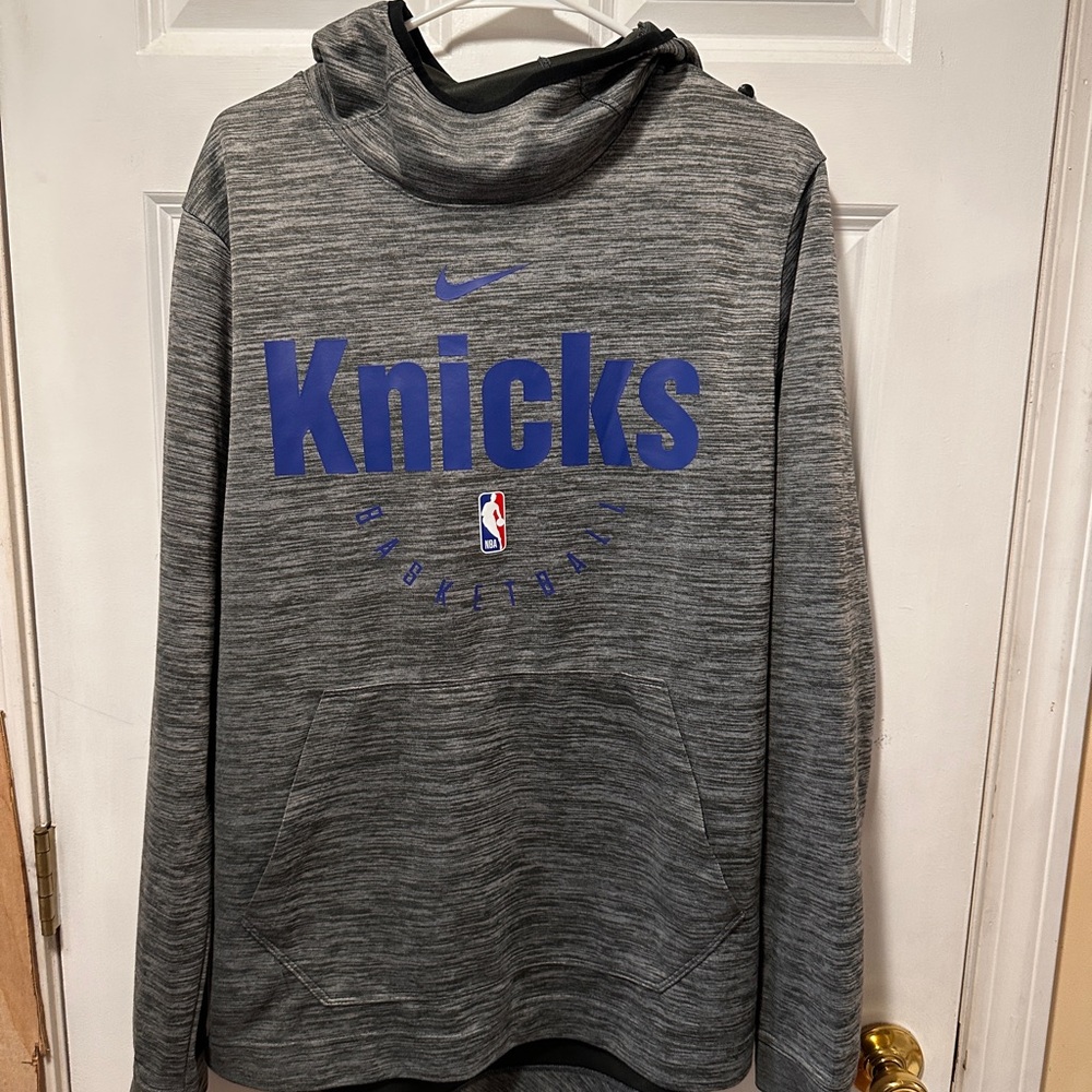 Nike Dri-FIT Black and Blue Hoodie